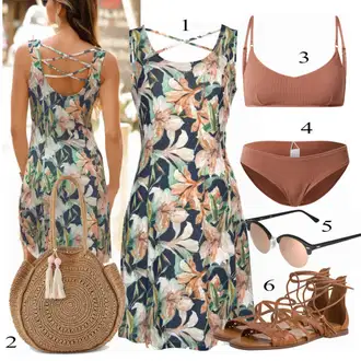 outfit mit Rjava Kopalka Seafolly "Tvoj cool outfit"