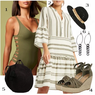 Outfit sa Siva Haljina Veći Broj Cartoon "Tvoj otmjeni outfit"