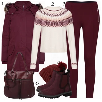 Ležérní outfity s Červená Only "VERO MODA"