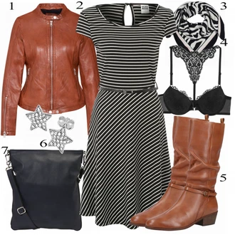 Outfit s Šedá Šaty VERO MODA "VERO MODA Šaty"