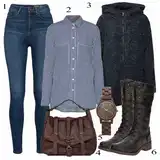 Outfity s gingham halenkami image