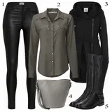 Dlouhá / maxi denim trička outfity image
