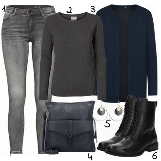 Outfit s Kozačka Vagabond Shoemakers "Vero Moda"