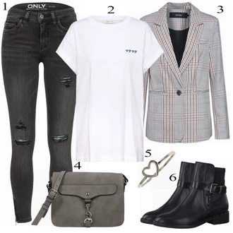 Outfit s Kozačka S.Oliver "Vero Moda Blazer"