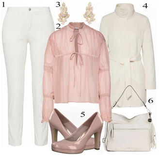 Outfit s Bota Na Podpatku Tamaris "Vero Moda Kabát"