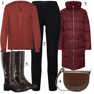 Outfit s Černá 7/8 Kalhoty Only "Vero Moda Blůza"