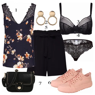 Outfit s Černá Košile Only "Vero Moda top"