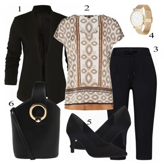 Outfit s Modrá Bota Na Podpatku MARCO TOZZI "Vila"