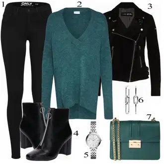 Motorka Zima Outfit s Černá Bunda Motorkářské Bund/Vlněná Bund/Bunda s Bočním Zipem/Motorkářská Bunda Freaky Nation "Vila Pullover"Look: Jízda na koni, Motorka