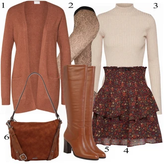 Outfit s Červená farina opoku "Vila svetr"