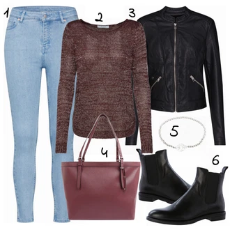 Outfit s Modrá Kozačka Vagabond Shoemakers "Villa"