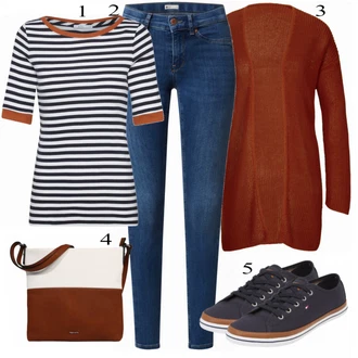 Outfit s Hnědá Heine "Ležérní Outfit"