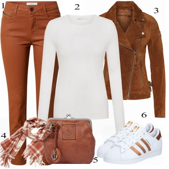 Superstar Outfit s Bílá Teniska Adidas Originals "Zimní Outfit"