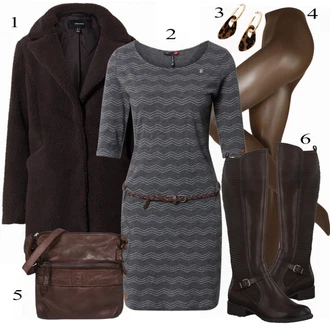 Outfit sa Crna Hulahopke Falke "Zimski Outfit"