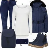 Crne ESPRIT traper jakne outfiti image