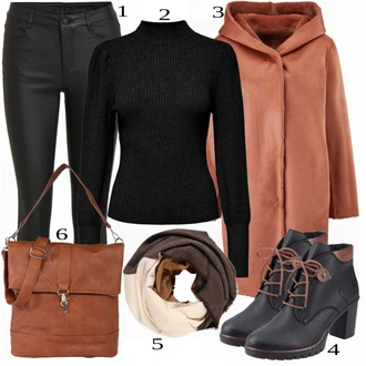 outfit mit Črna Škorenj Rieker "1"