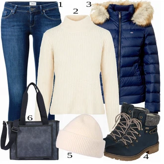 outfit mit Črna Škorenj Rieker "1"