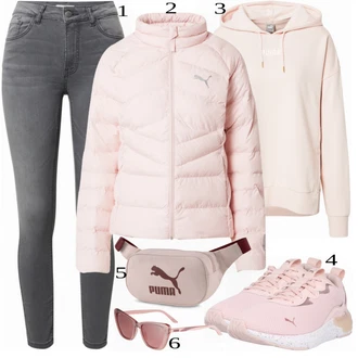 Outfit s Sportovní Bund Puma "Ulice Styl Outfit"