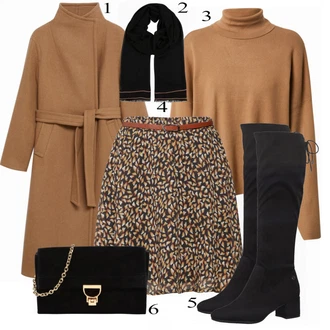 Krátká/mini Outfit s Šedá Sakové Šaty/Zimní Pletené Šaty/Svetrové Šaty About You "Zimní styl"