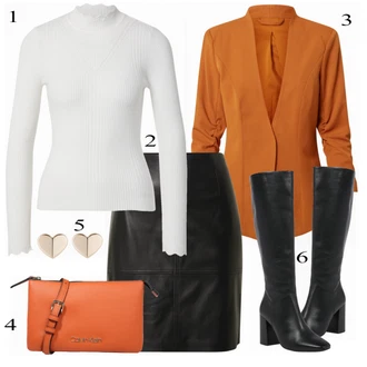 Outfit s Modrá Comma "Zimní styl"