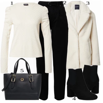 Outfity na zimu s Černá Zvonové Džíny/Dámské Džíny s Délkou 7/8/Móda Pro Plnoštíhlou Leger by Lena Gercke "Zimní styl"
