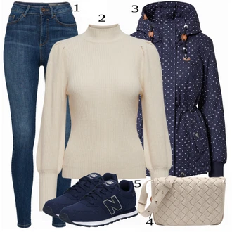 Outfit sa Crna Tenisica New Balance "Tvoj otmjeni outfit"