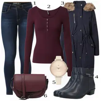 Outfity pro dešťové počasí "Zimní Ležérní Outfit"
