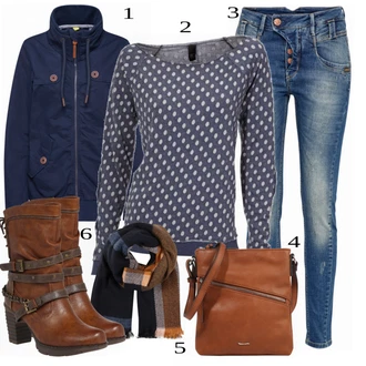 Outfit sa Plava Traperice Gang "Zimski Outfit"