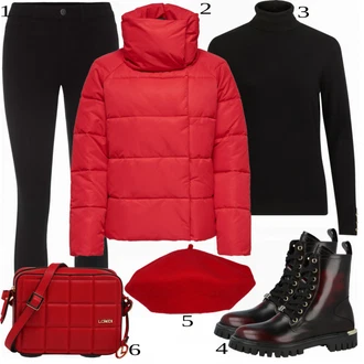 outfit mit Črna Škorenj Tommy Hilfiger "1"