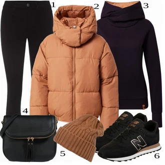 Dlouhé / Maxi Outfit s Černá Dlouhá tylová sukně/Dlouhý Zimní Kabát/Dlouhé Šaty/Zvonové Džíny Pieces "Podzimní Look"