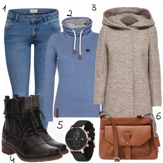 Outfit s Hodinky Kapten & Son "Zimní styl"