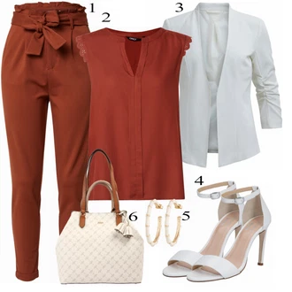 Outfity pro práci s Červená Móda Pro Plnoštíhlou Halenka a Tunika/Halenka Móda Pro Plnoštíhlou/Halenka & Tunika Only "Formální Outfit"