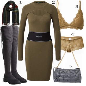 Kombinacije za zimu sa Smeđa Gaćice samsoe samsoe "Zimski Outfit"