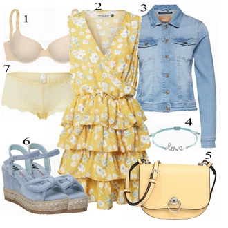 Outfit s Šedá samsoe samsoe "Letní Outfit"