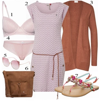 Outfit s Béžová Sandály/Zimní bota Buffalo "Letní Outfit"