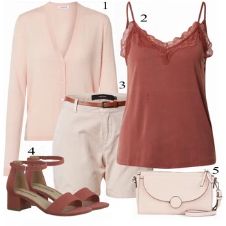 Outfity pro léto s Šedá Košile VERO MODA "Letní Outfit"