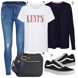 Outfit s Teniska Vans "Letní ležérní oblečení"