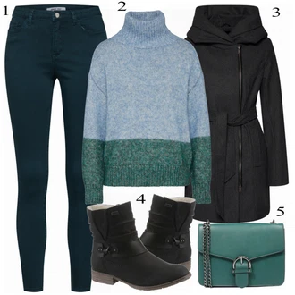 Outfit s Kozačka Rieker "aboutyouall"