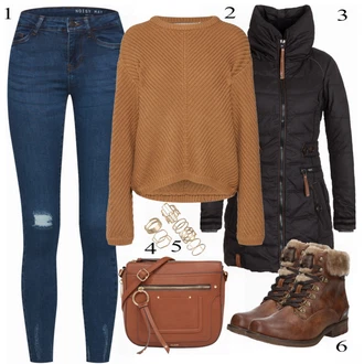 Outfit s Kozačka Mustang "brownmoon"