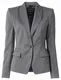 Siva Blazer za Prosti Čas za dame