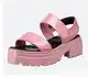 Pink Sandale s platformom