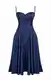 Modre Fit & Flare Obleke