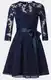 Temno modra Fit & Flare Obleke za dame