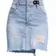Modra Kratka Denim Krila za dame