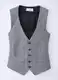 Siva Eleganten Telovnik za dame