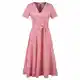 Pink midi haljine s točkicama