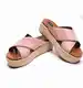 Pink espadrile sandale