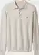 Beige Polo-Pullover Beige Polo-Pullover