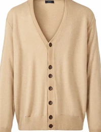 Beige Kaschmir-Strickjacken