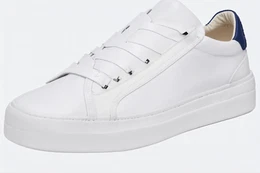 Weiße Ledersneaker